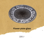 Flower Plate Glass (Buddha offerings item)